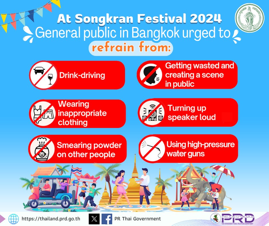 BMA announces guidelines for Songkran Festival 2024