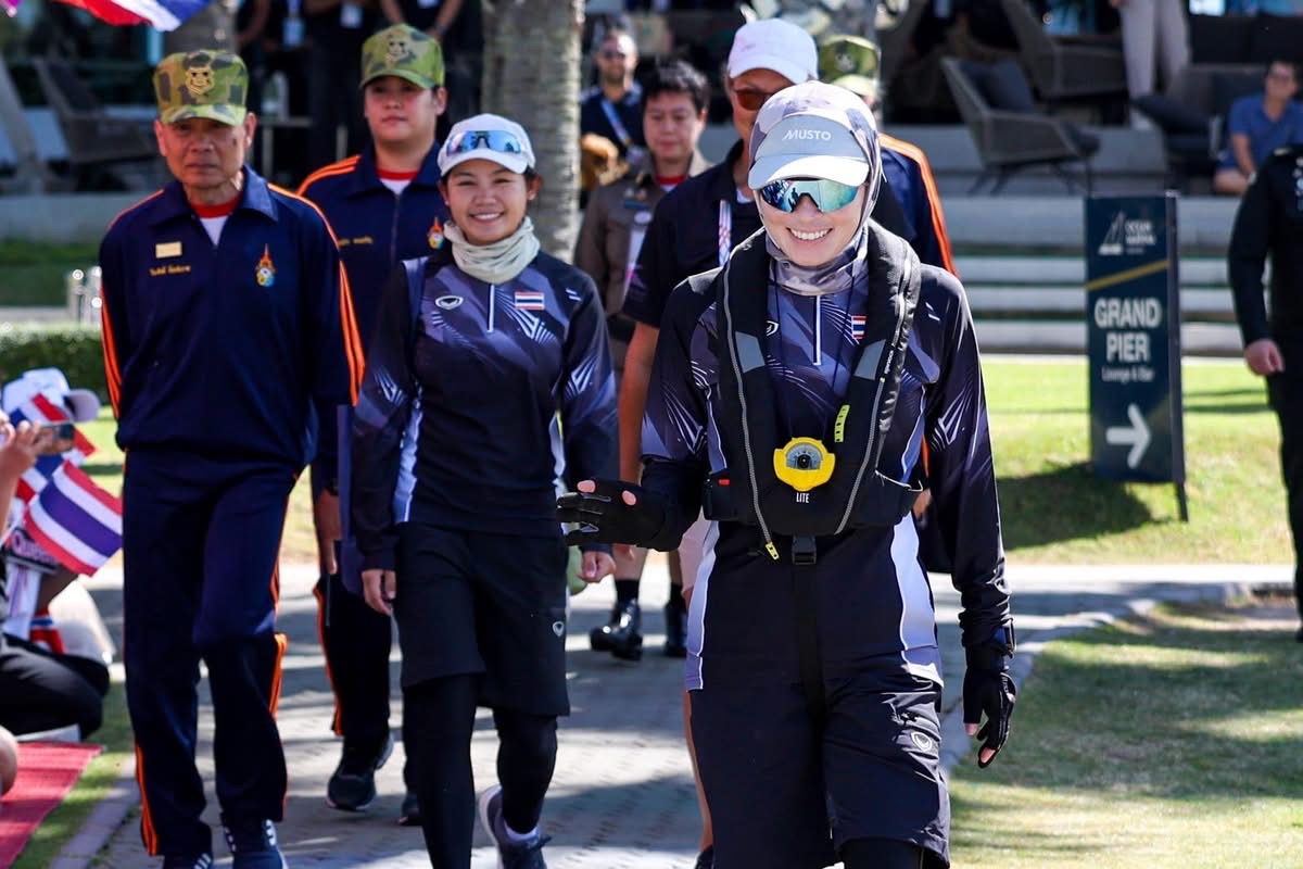Queen Suthida Leads Thai Sailing Team in the 33rd SEA Games, Holding First Place in the SSL47 Standings 
