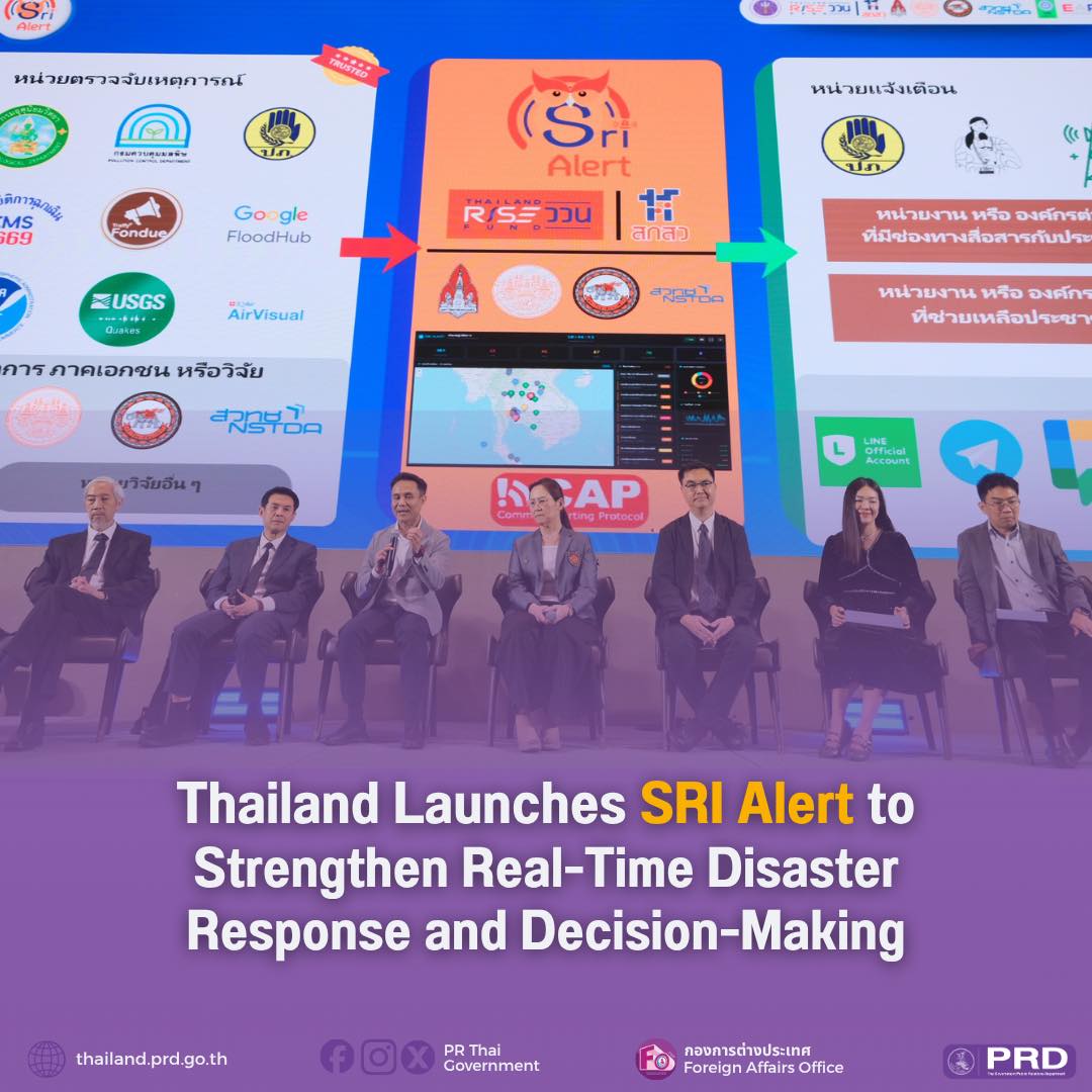 Thailand Launches SRI Alert to Strengthen Real-Time Disaster Response and Decision-Making