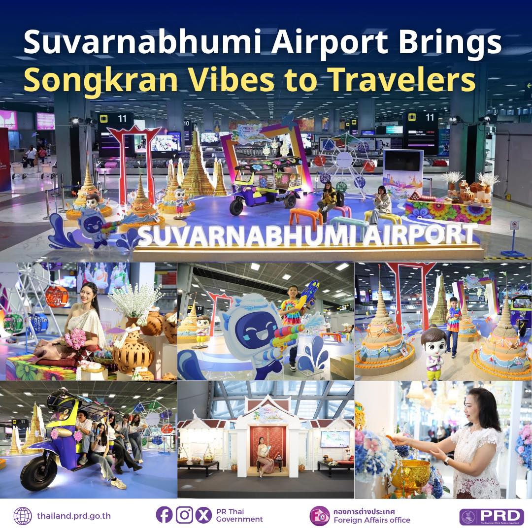 Suvarnabhumi Airport Brings Songkran Vibes to Travelers