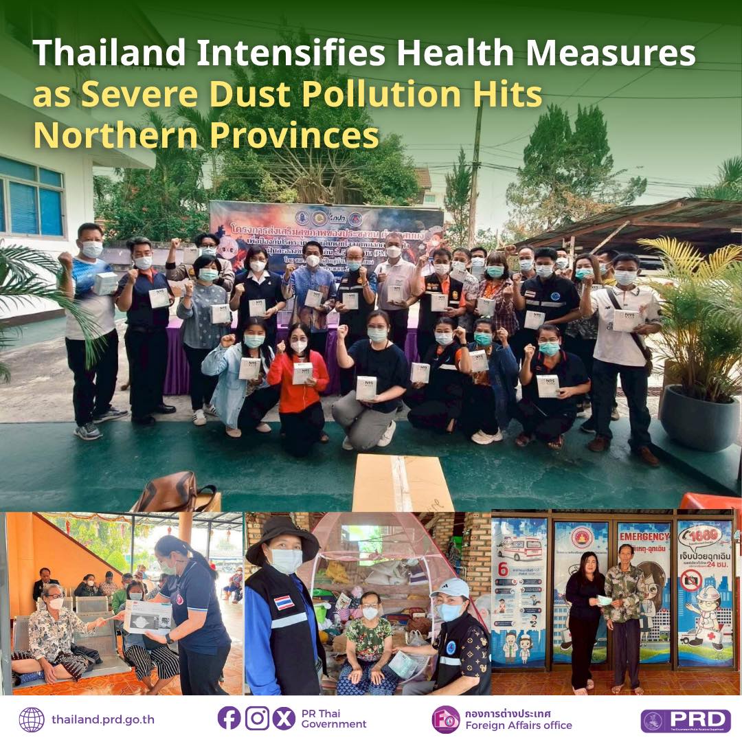Thailand Intensifies Health Measures as Severe Dust Pollution Hits Northern Provinces