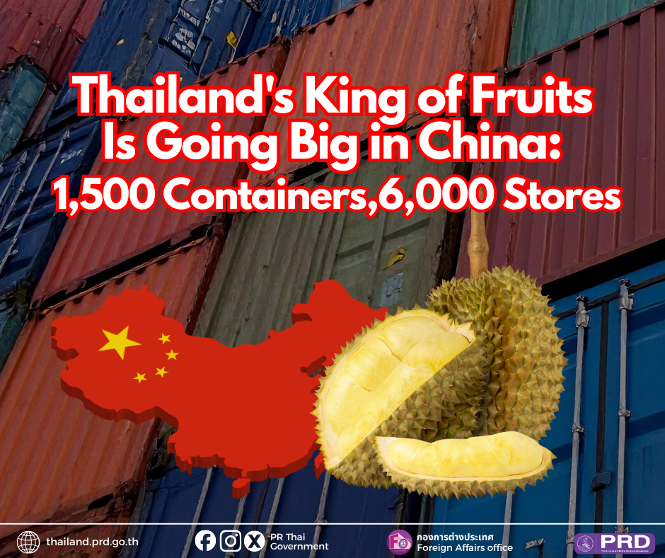 Thailand's King of Fruits Is Going Big in China: 1,500 Containers, 6,000 Stores
