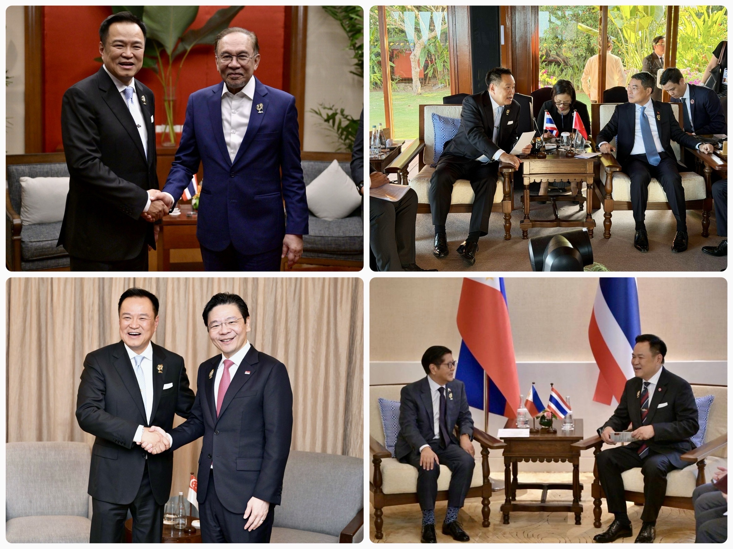 Bilateral Meetings between Thai Prime Minister and Four ASEAN Leaders 
