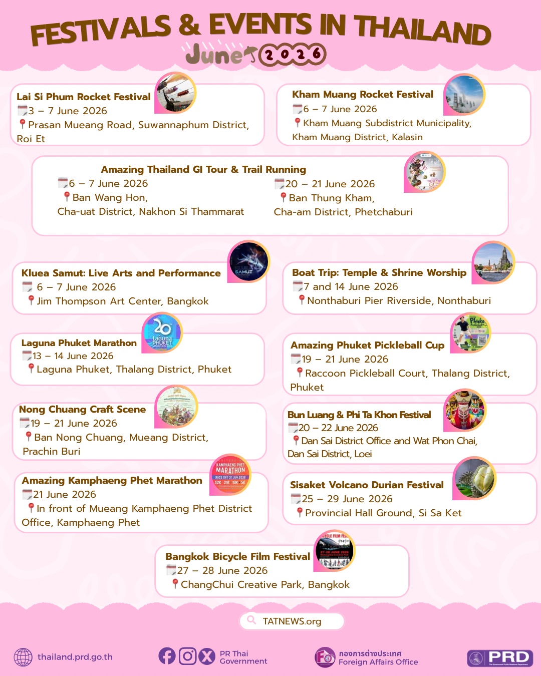 Festivals and Events in June 2026