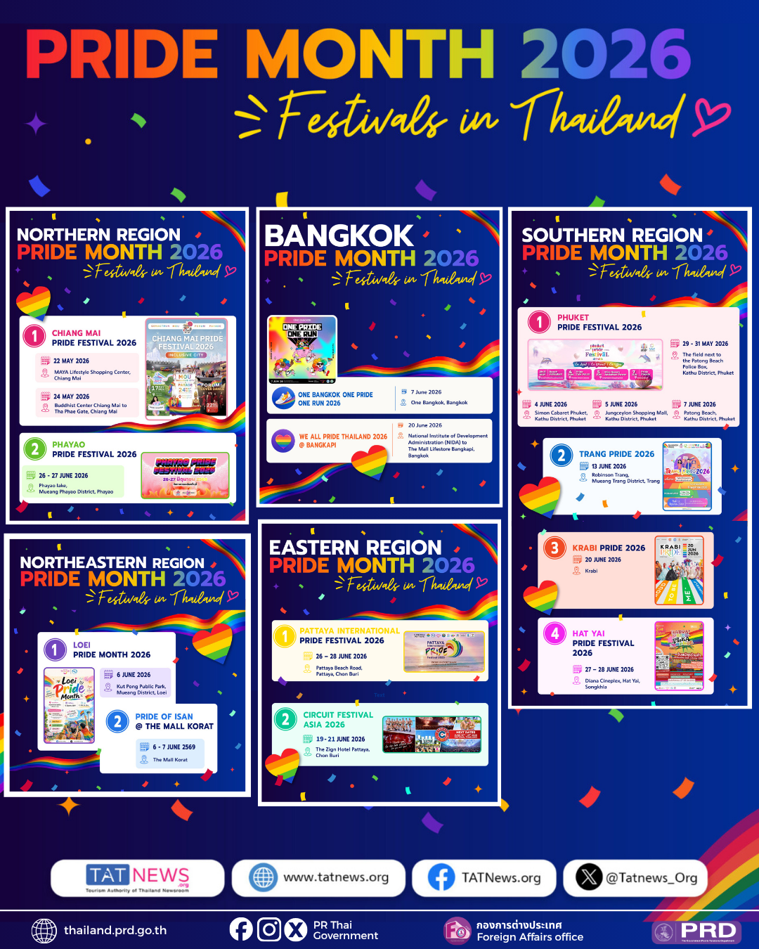 Pride Month Festivals 2026 in Thailand