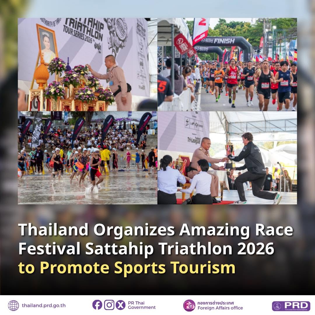 Thailand Organizes Amazing Race Festival Sattahip Triahlon 2026 to Promote Sports Tourism