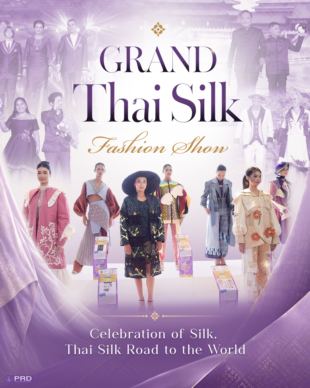 Grand Thai Silk Fashion Show: A Gathering of Prominent Figures 