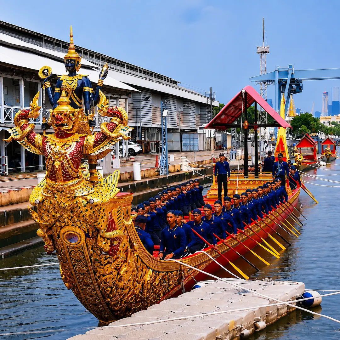First Royal Barge River Rehearsal Set for August 17