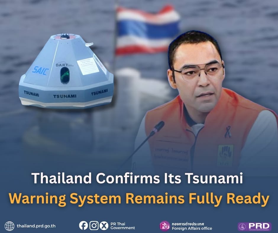 Thailand Confirms Its Tsunami Warning System Remains Fully Ready