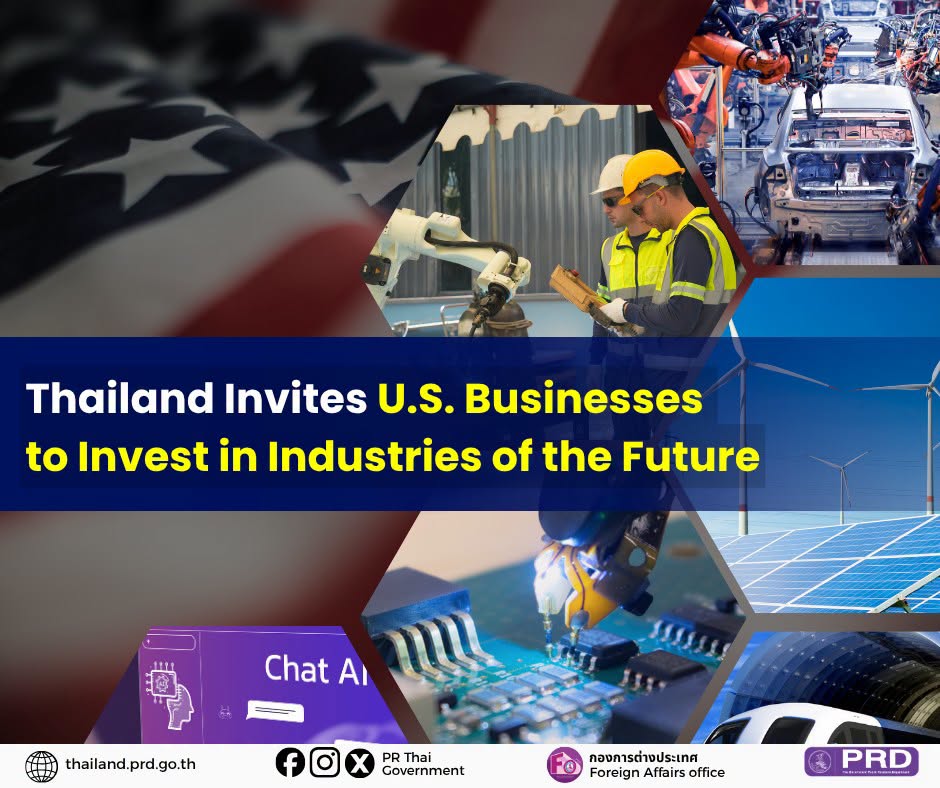 Thailand Invites U.S. Businesses to Invest in Industries of the Future