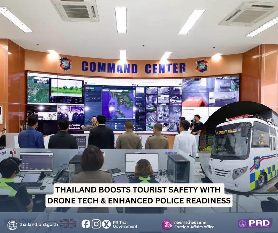 Thailand Boosts Tourist Safety with Drone Tech & Enhanced Police Readiness