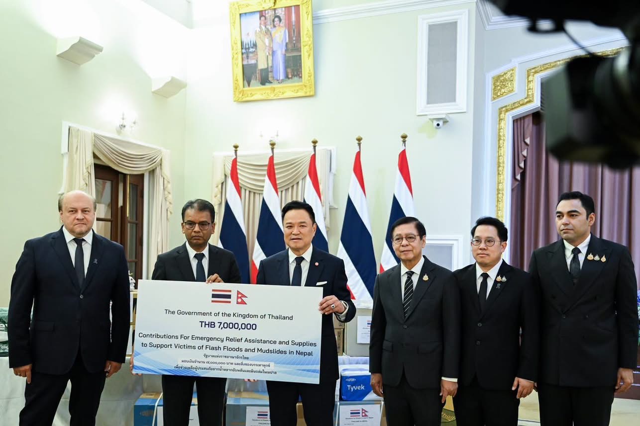 Thai Government Offers Financial Assistance and Emergency Relief Supplies to Nepal