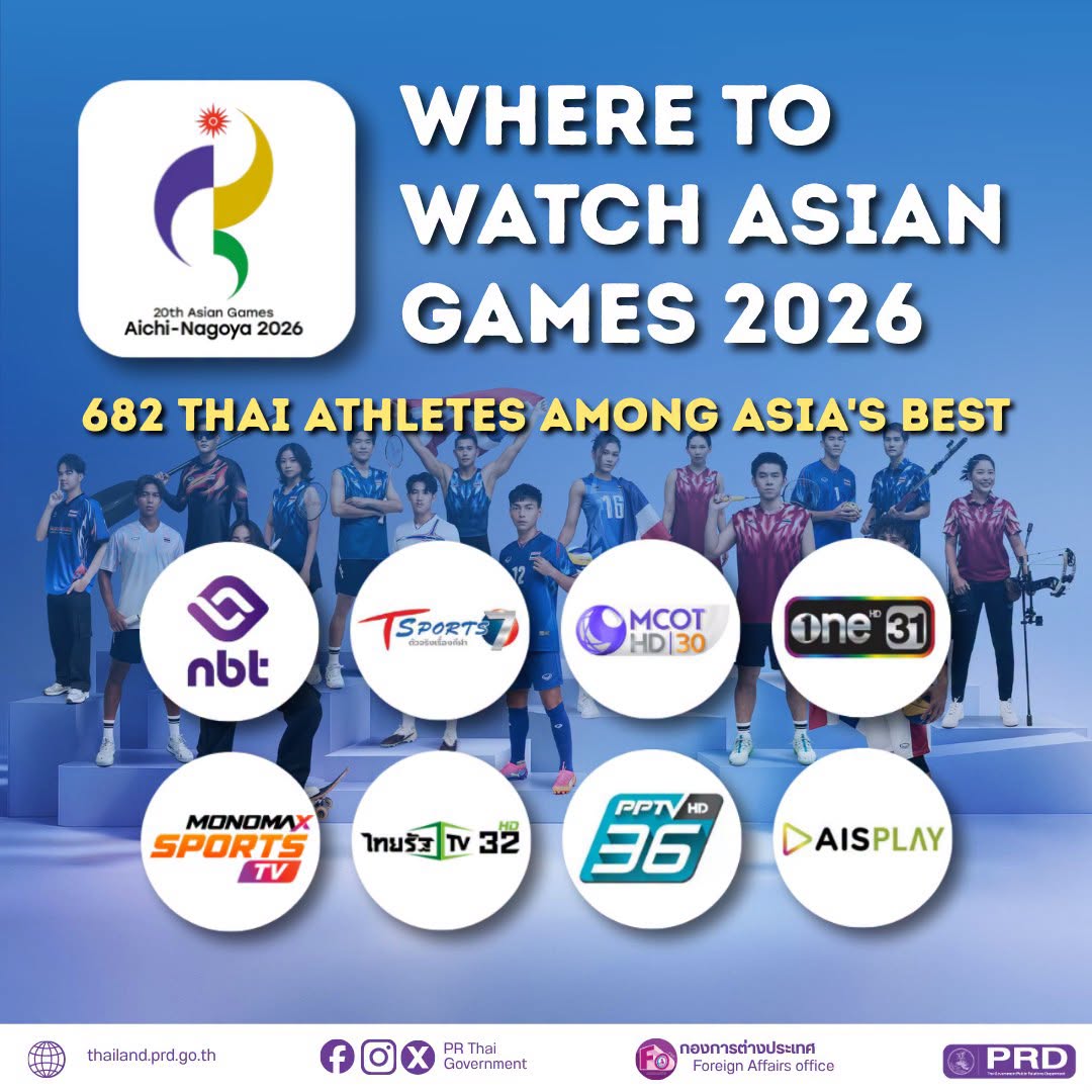 Where to Watch Asian Games 2026 &mdash; 682 Thai Athletes Among Asia's Best