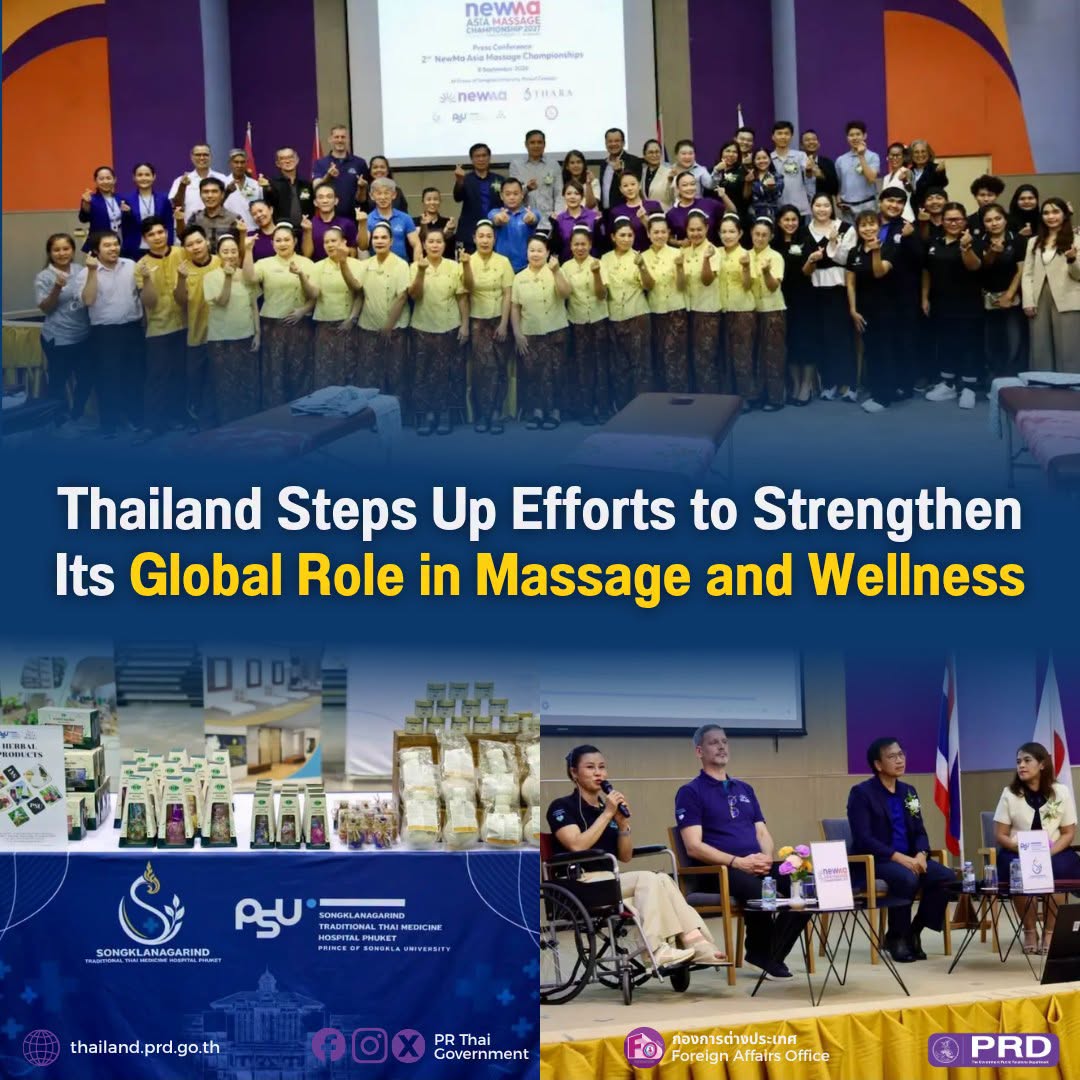 Thailand Steps Up Efforts to Strengthen Its Global Role in Message and Wellness
