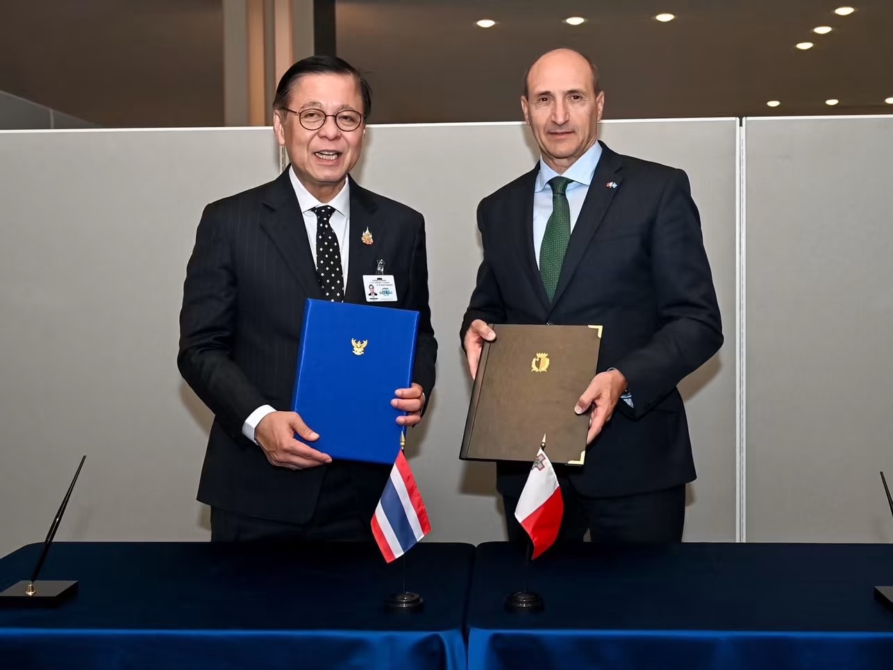 Thailand and Malta Sign MOU on Political Consultation Mechanism
