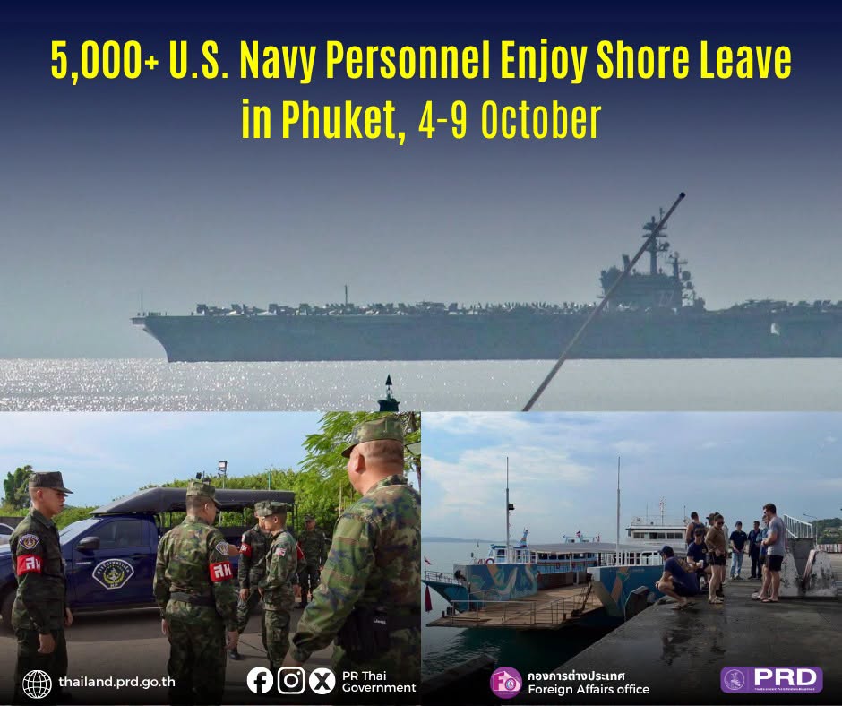 5,000+ U.S. Navy Personnel Enjoy Shore Leave in Phuket, 4-9 October