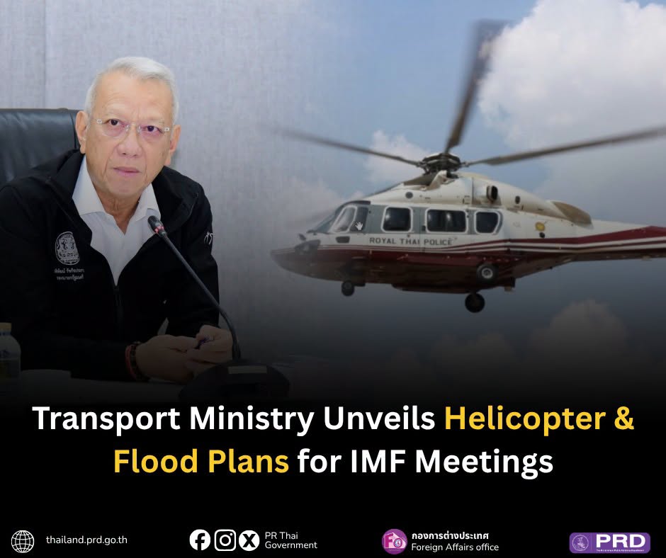 Transport Ministry Unveils Helicopter and Flood Plans for IMF Meetings