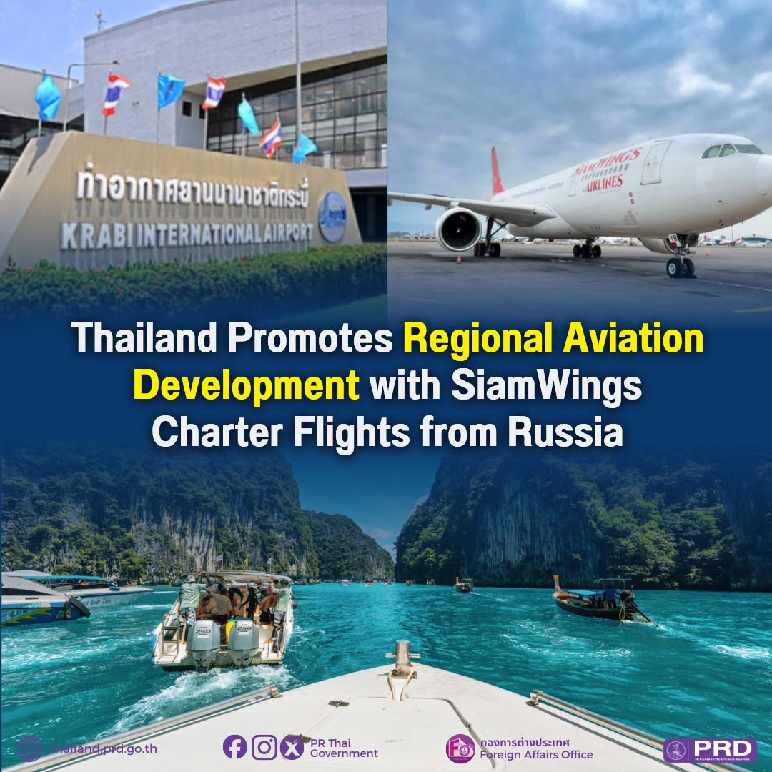 Thailand Promotes Regional Aviation Development with SianWings Charter Flights from Russia