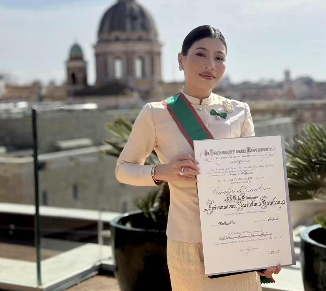 H.R.H. Princess Sirivannavari Receives Italy&rsquo;s Highest Order of Merit 
