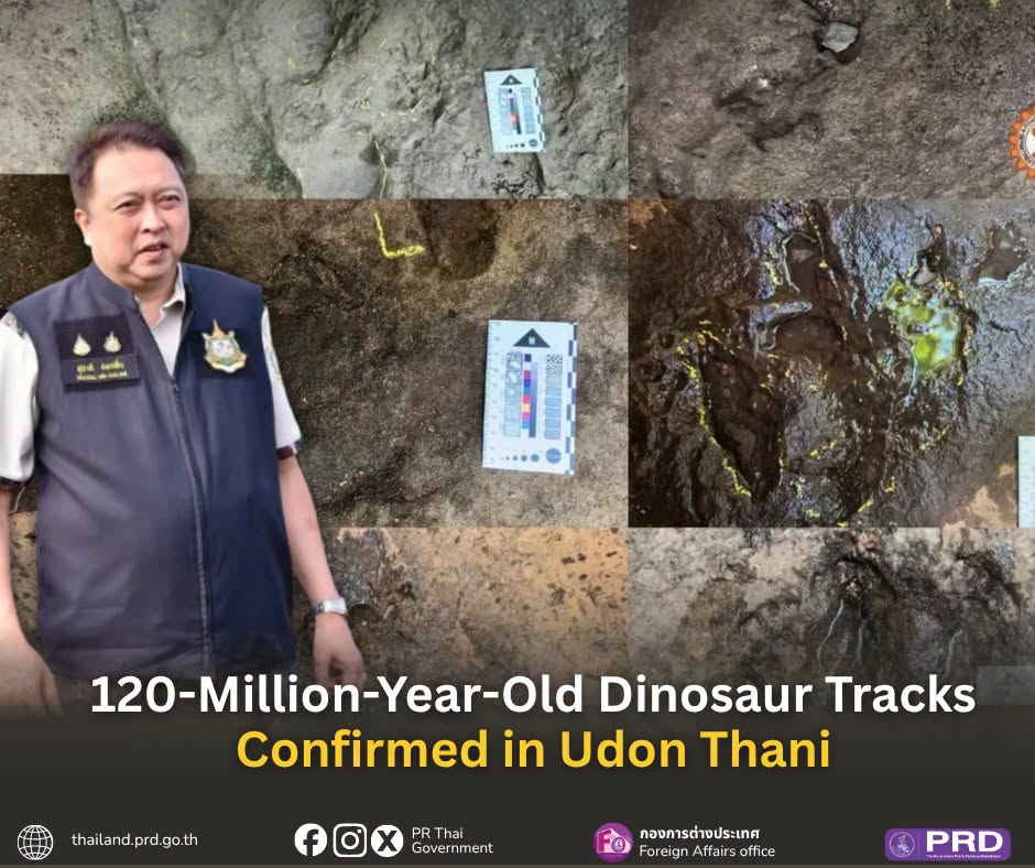 120-Million-Year-Old Dinosaur Tracks Confirmed in Udon Thani