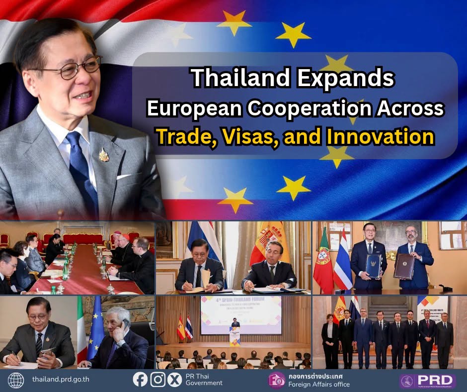 Thailand Expands European Cooperation Across Trade, Visas, and Innovation