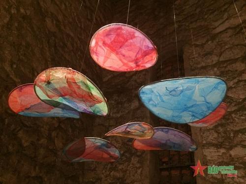 An installation inside Hang Dau water tower (photo: qdnd.vn)
